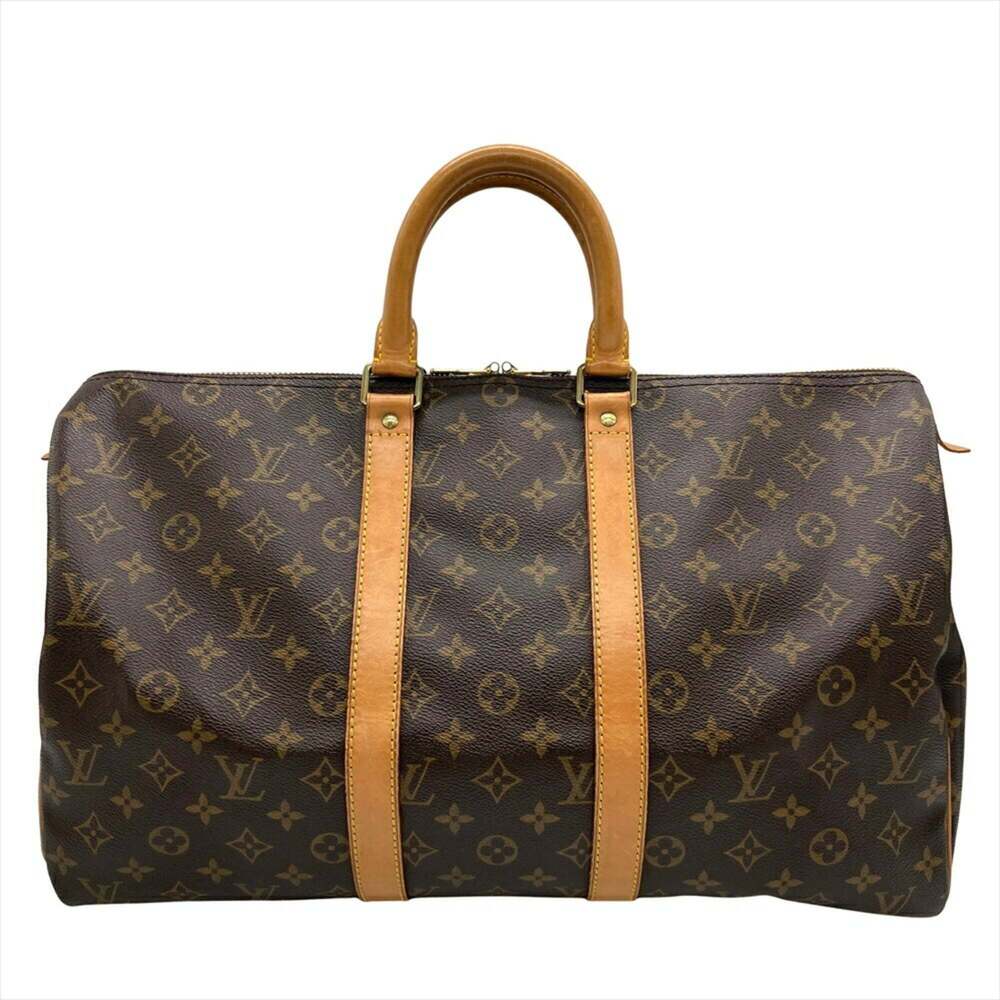 LOUIS VUITTON Brown Monogram Canvas Keepall 45 Boston Bag - Picture 2 of 11